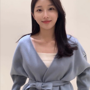 [새상품]시에 SIE 시에라 핸드메이드 하프 코트 포그블루 택달린 새상품