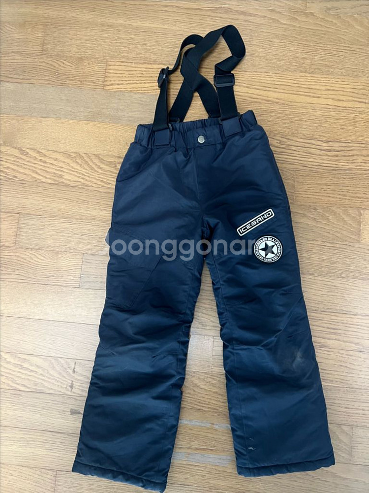 아이스샌드 키즈 스키복 세트 130 썰매복--1