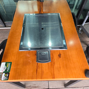 대형돌판 가스 로스타 테이블+(돌판1개) 수량9개