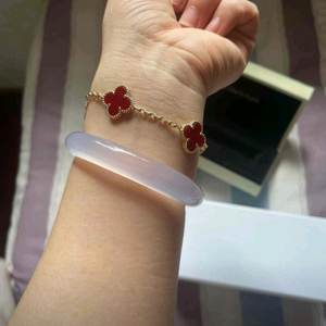 18k 골드 클로버 팔찌=고퀄자부=주문10일이상소요