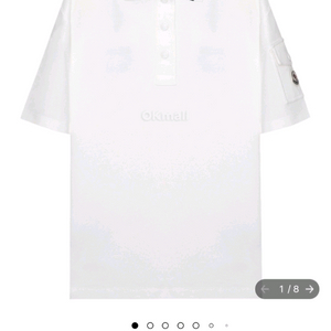 몽클레어 로고 패치 반팔티셔츠