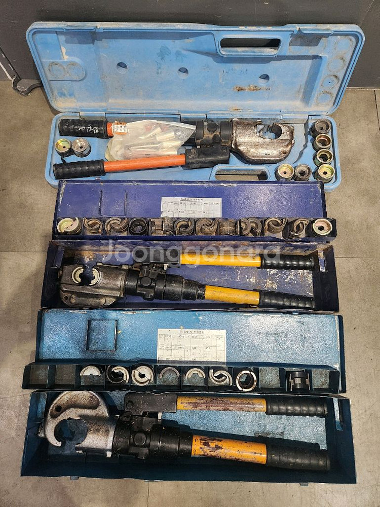 유압 압착기 Y-35 2개, DR-430 1개--0