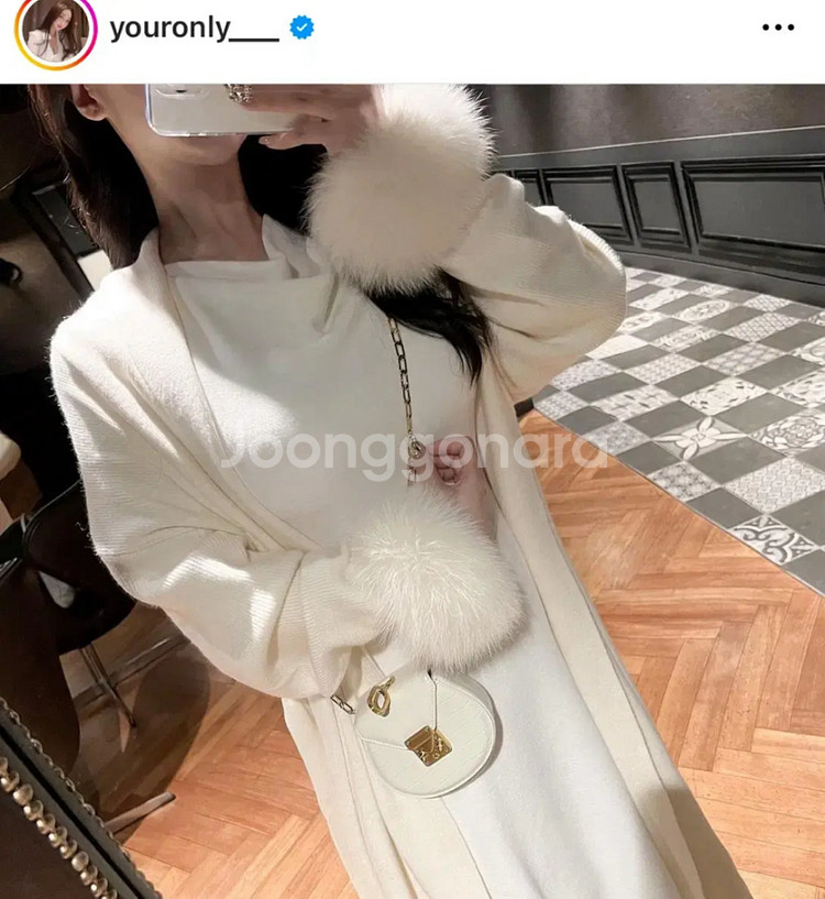 유어온리자체제작) 사가폭스소매롱가디건--0