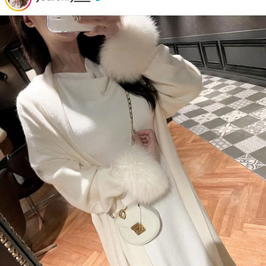 유어온리자체제작) 사가폭스소매롱가디건