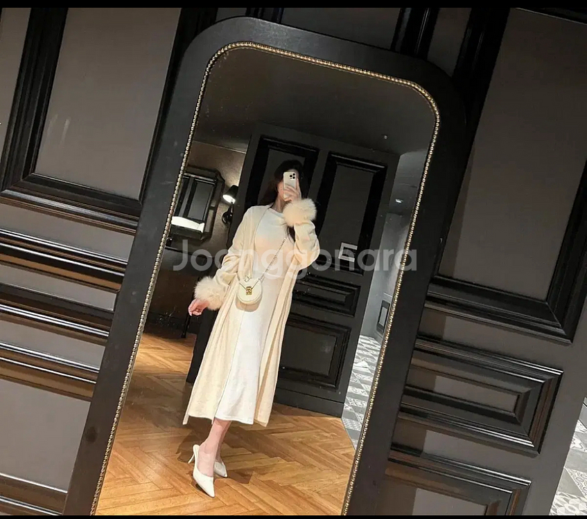 유어온리자체제작) 사가폭스소매롱가디건--1