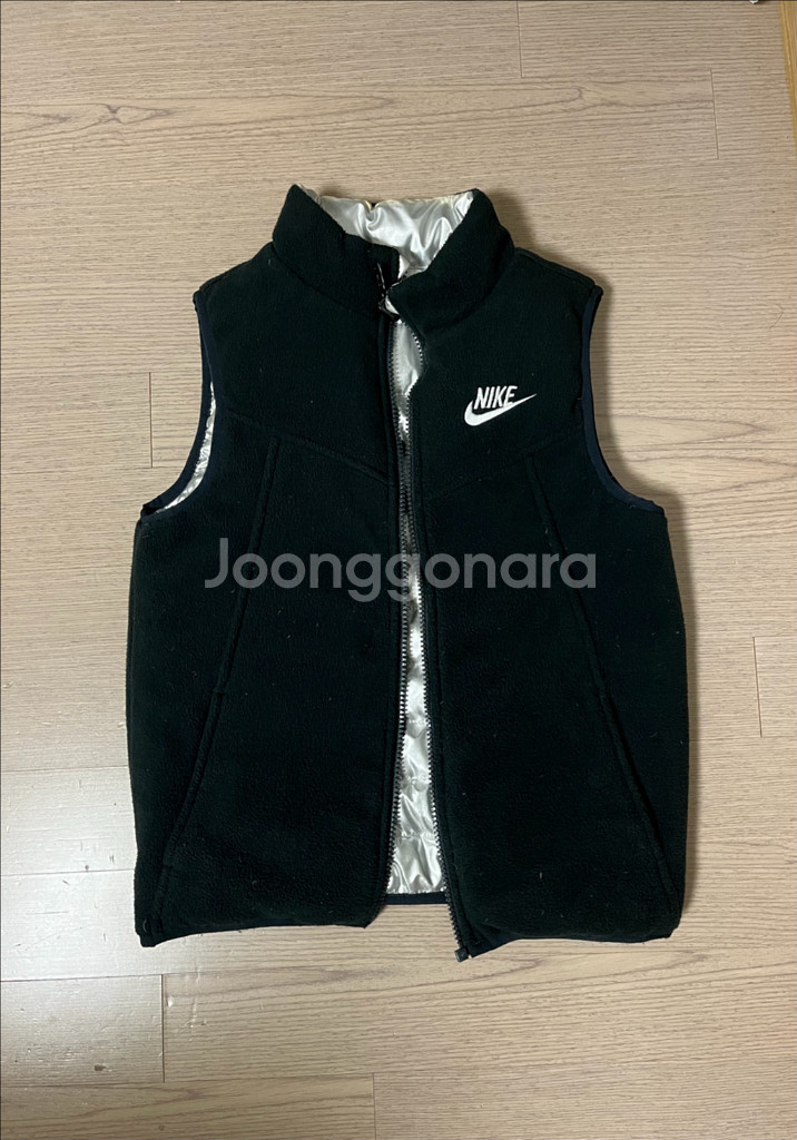 나이키 키즈 오리털 패딩 조끼 양면 130사이즈--0