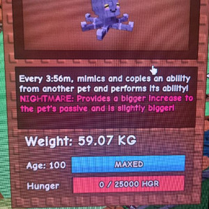 휴즈나메미믹 59.07kg 1토이 15초문어