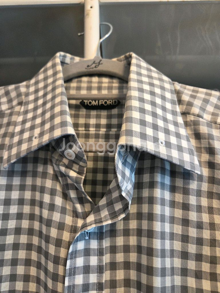 톰포드 체크 셔츠--0