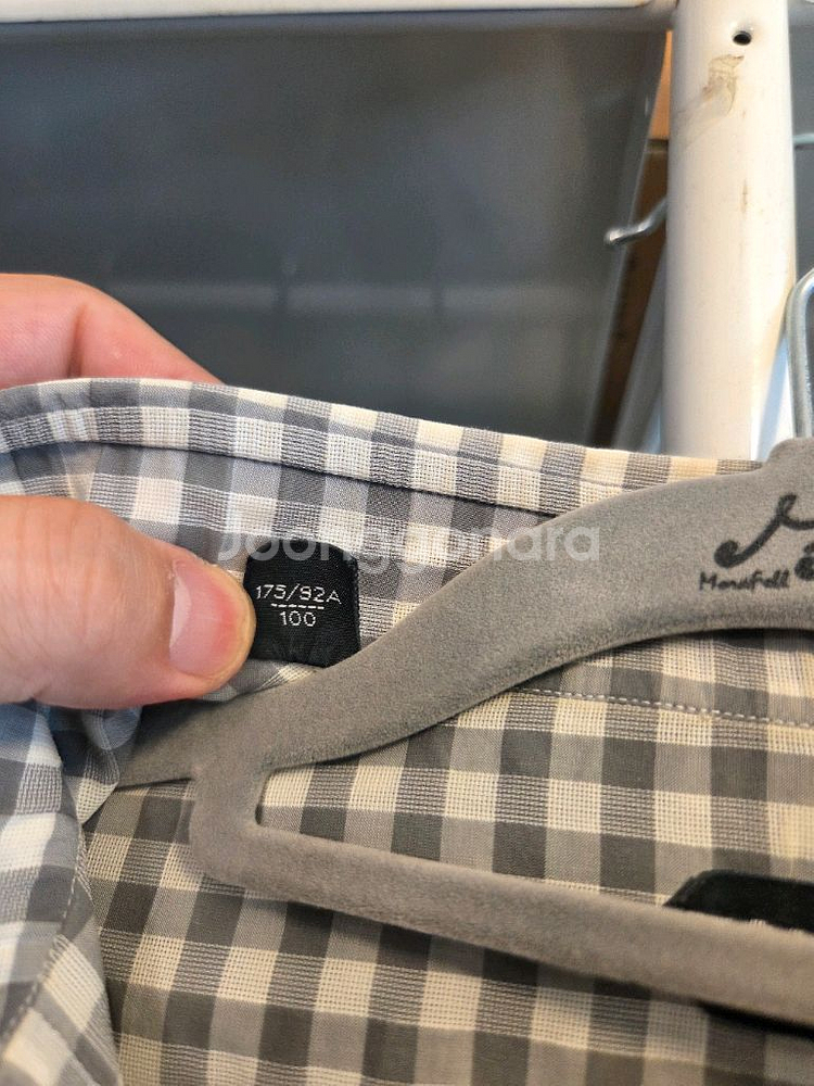 톰포드 체크 셔츠--1