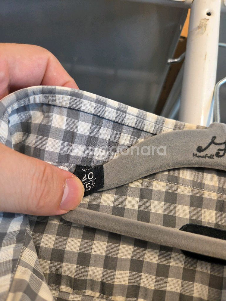 톰포드 체크 셔츠--2