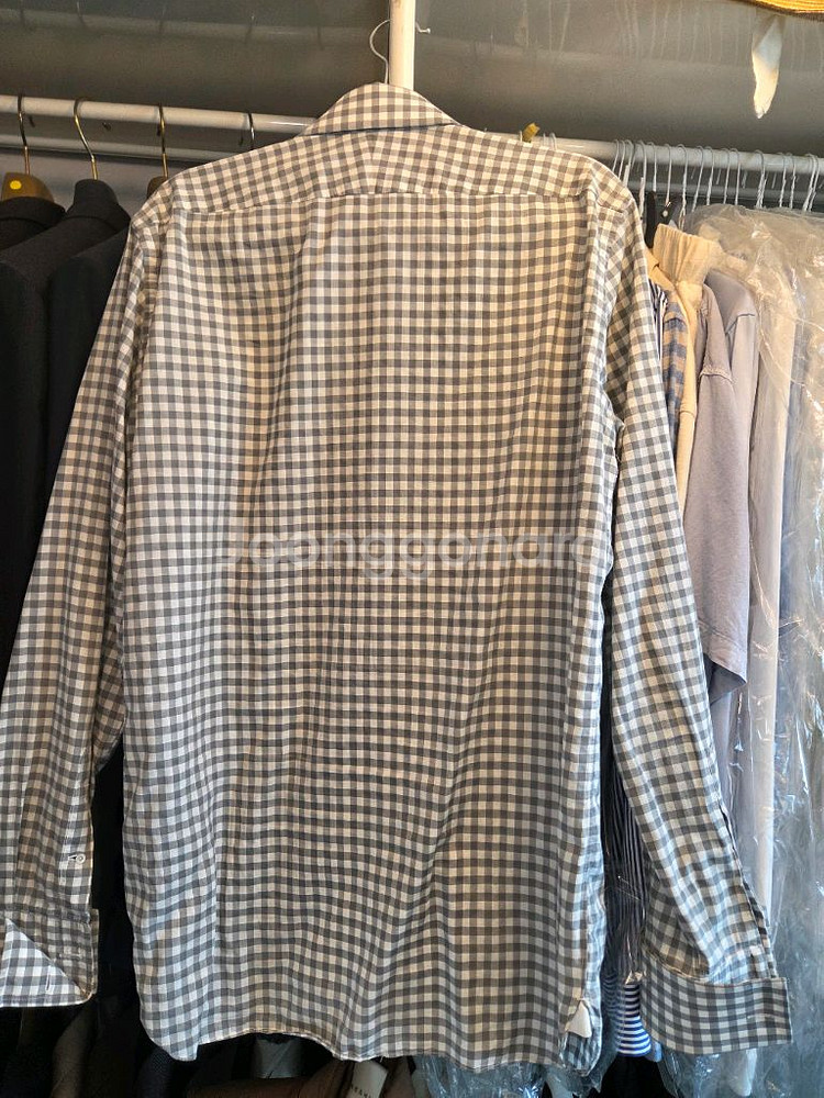 톰포드 체크 셔츠--5