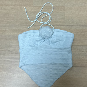 소라색 코사지 홀터넥나시