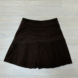 코듀로이 플리츠 스커트