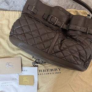 버버리 퀼팅 양가죽 숄더백 정품