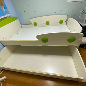 밴키즈 원목 슬라이딩 벙커침대 + 상단 라텍스 매트리스 포함