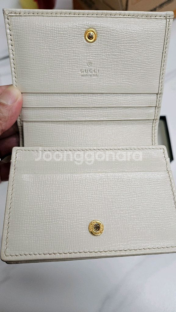 구찌 GG 수프림 호스빗 카드지갑--7