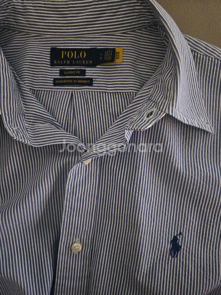 [거의 새것] 폴로 랄프로렌 스트라이프 클래식 셔츠 남방 L--1