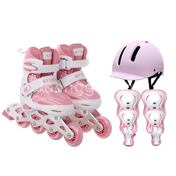 마운트 아동용 인라인 스케이트 인디핑크세트--0