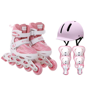 마운트 아동용 인라인 스케이트 인디핑크세트