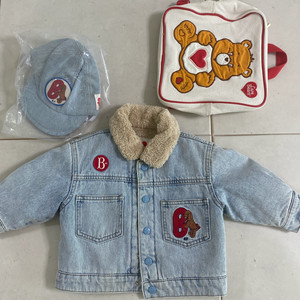 베베드피노 청자켓90 모자 가방 일괄