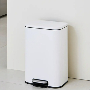 [새상품]한샘 20L 쓰레기통 (스텐 페달 화장실 기저귀 냄새차단)