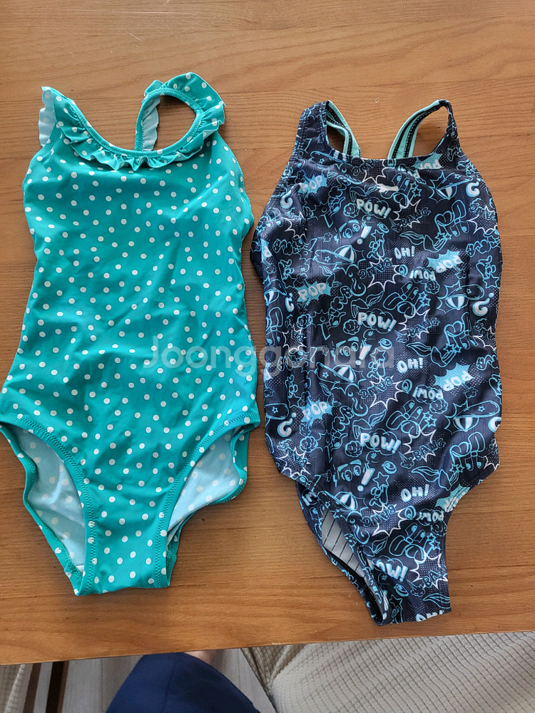 여아 원피스 수영복 2벌 세트130--0