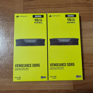 (미개봉 새제품) 커세어 DDR5 32gb( 16GB 2개) 5600MHz 램