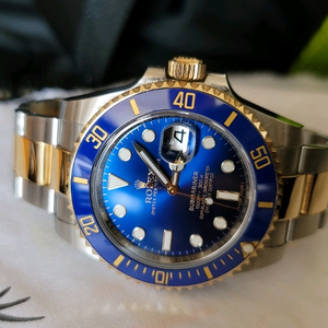 롤렉스 서브마리너 블루 다이얼 시계 이미지