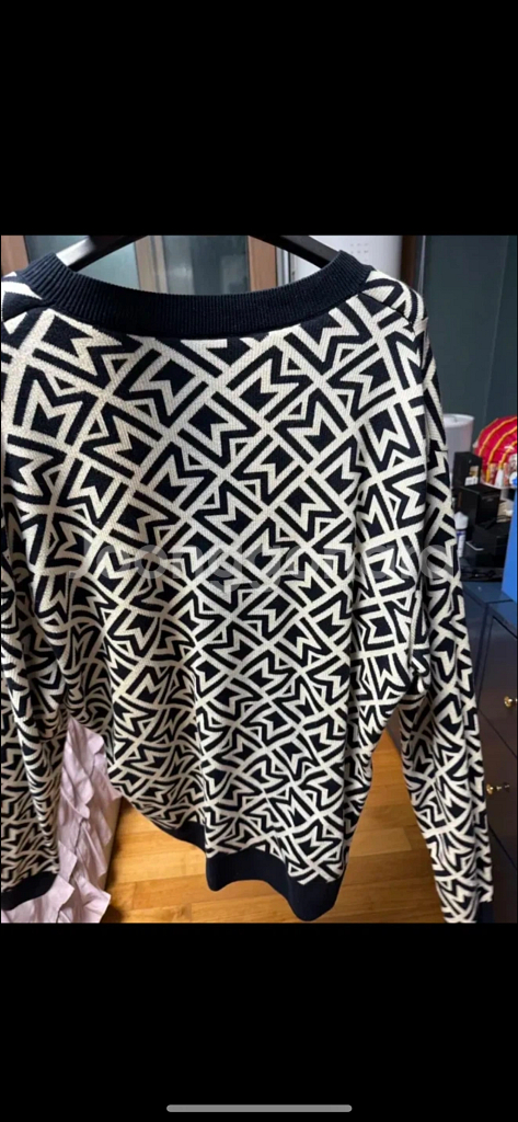 몽클레어 패턴 니트 스웨터--2