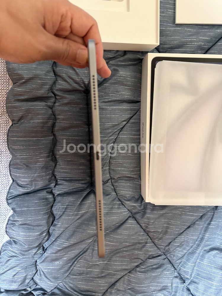 아이패드 에어 7세대 m3 13인치 128gb 와이파이 스페이스 그레이 풀박스 배터리 100% S급--2