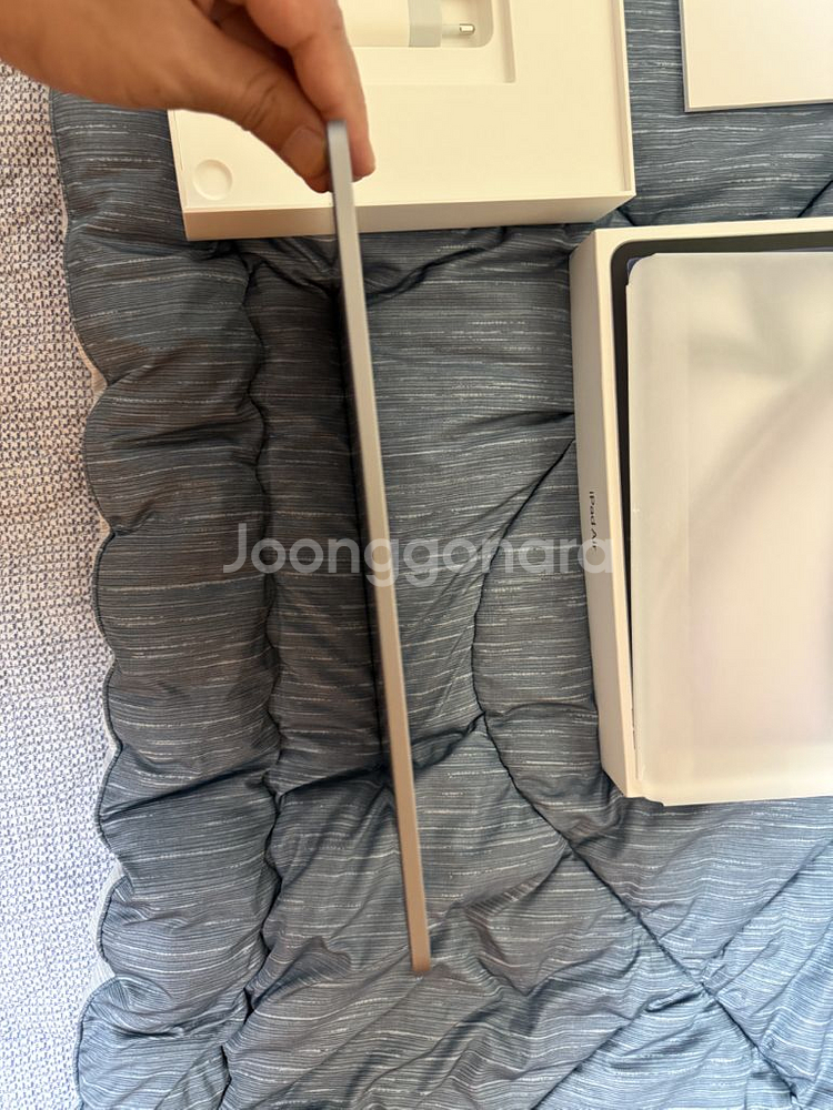 아이패드 에어 7세대 m3 13인치 128gb 와이파이 스페이스 그레이 풀박스 배터리 100% S급--5