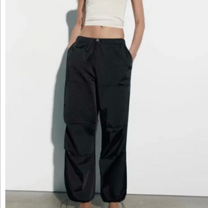 자라 새틴 파라슈트 팬츠 zara