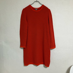 COS 코스 오렌지 니트 원피스