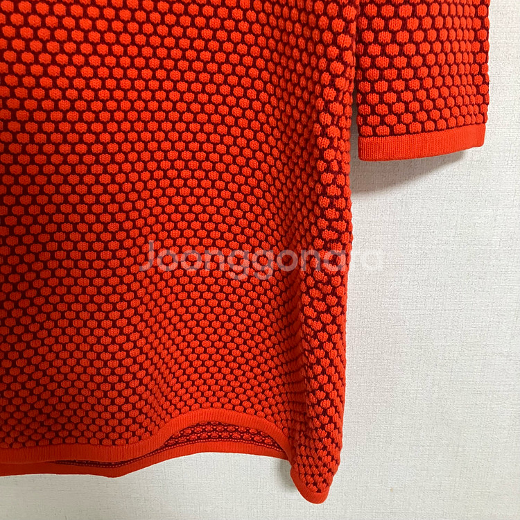 COS 코스 오렌지 니트 원피스--2