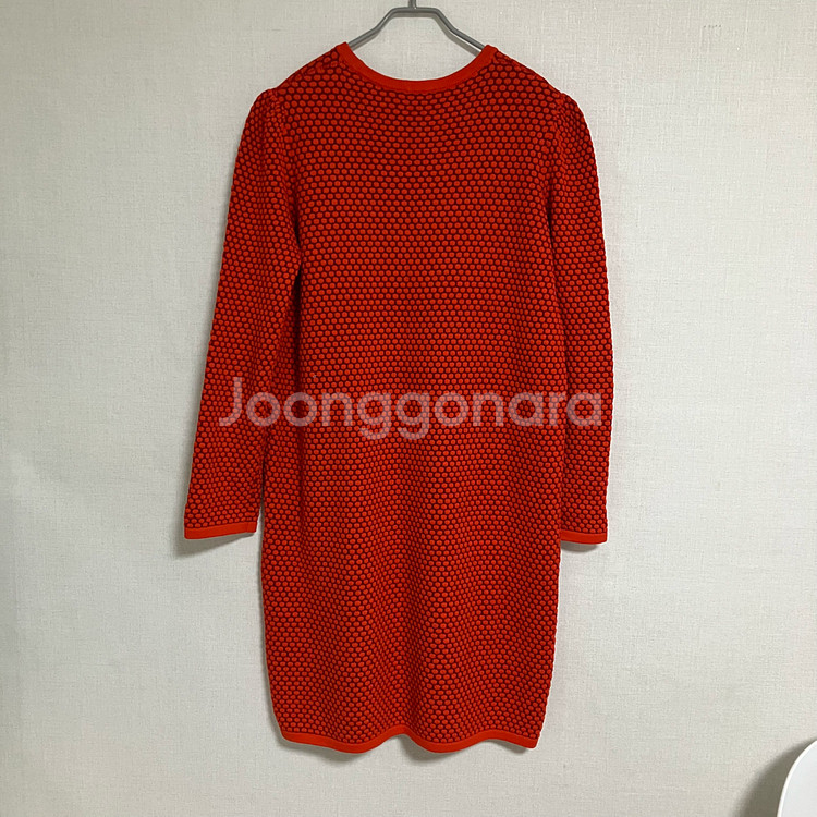 COS 코스 오렌지 니트 원피스--3