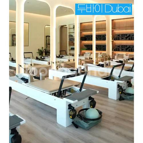 케어필라테스 와이드 플랫폼 풀리 리포머 수출용(풀리 부착/가죽선택 가능)--5