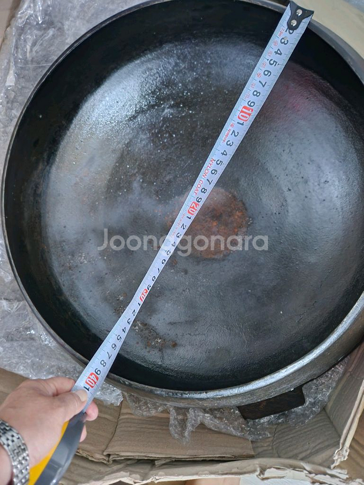 안성주물 대형무쇠솥ㅡ39cm--0