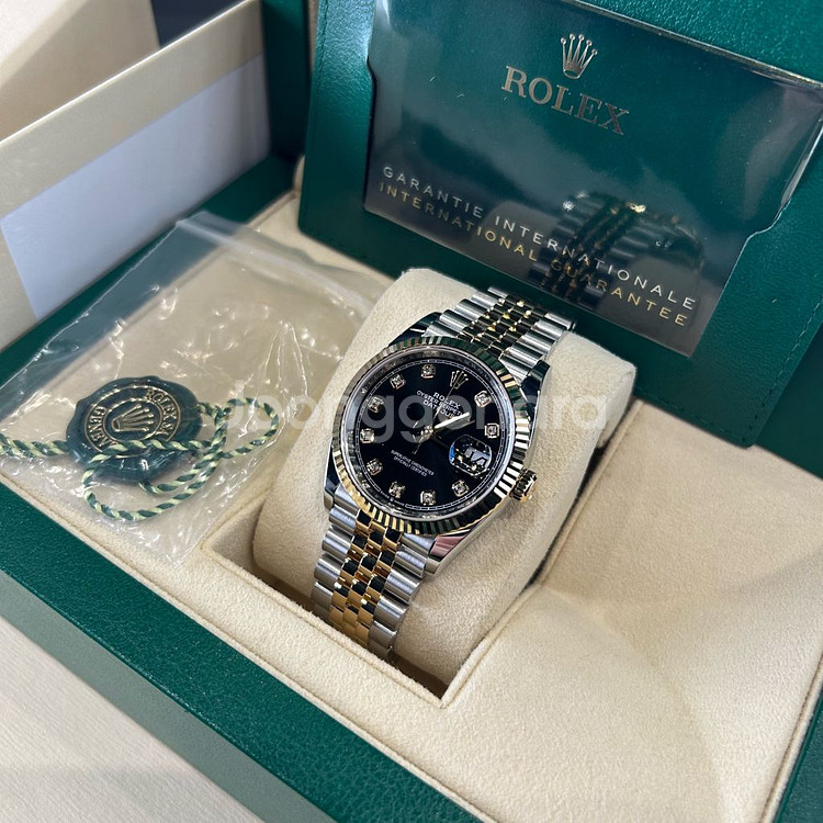롤렉스 데이트저스트 검판 텐포인트 옐로우골드 콤비 36mm 1262332024년 7월 국내 풀셋--6