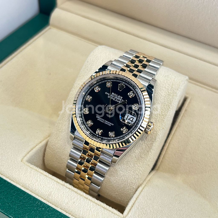 롤렉스 데이트저스트 검판 텐포인트 옐로우골드 콤비 36mm 1262332024년 7월 국내 풀셋--4