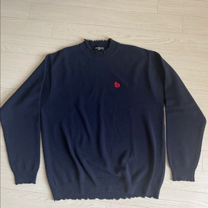 발렌시아가 B로고 데미지 울 니트