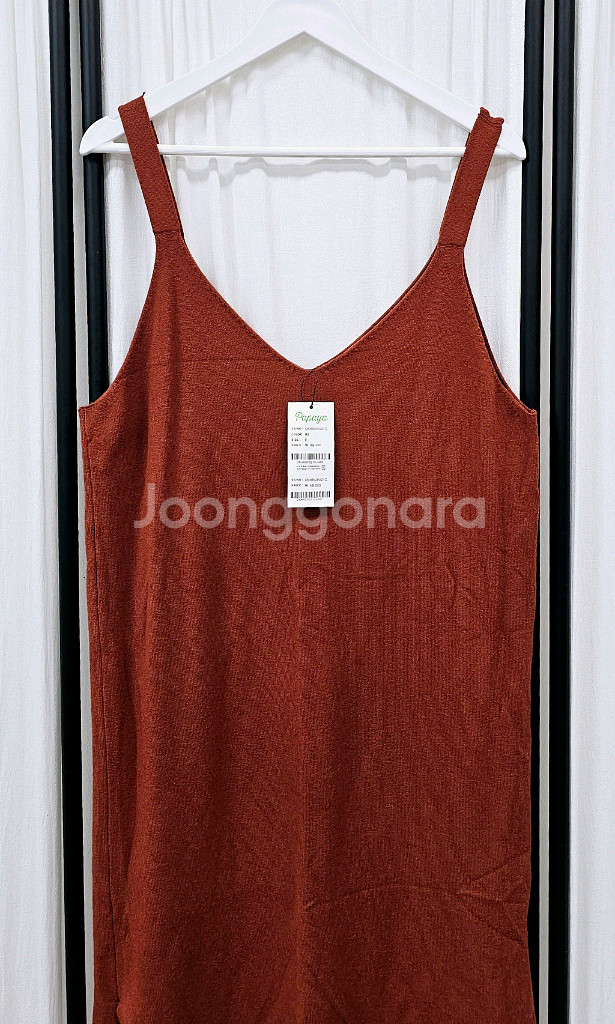 (택새상품)파파야 뷔스티에 원피스 니트 원피스--1