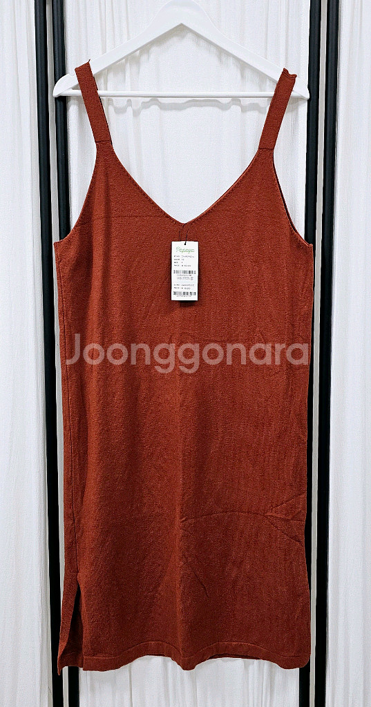 (택새상품)파파야 뷔스티에 원피스 니트 원피스--5