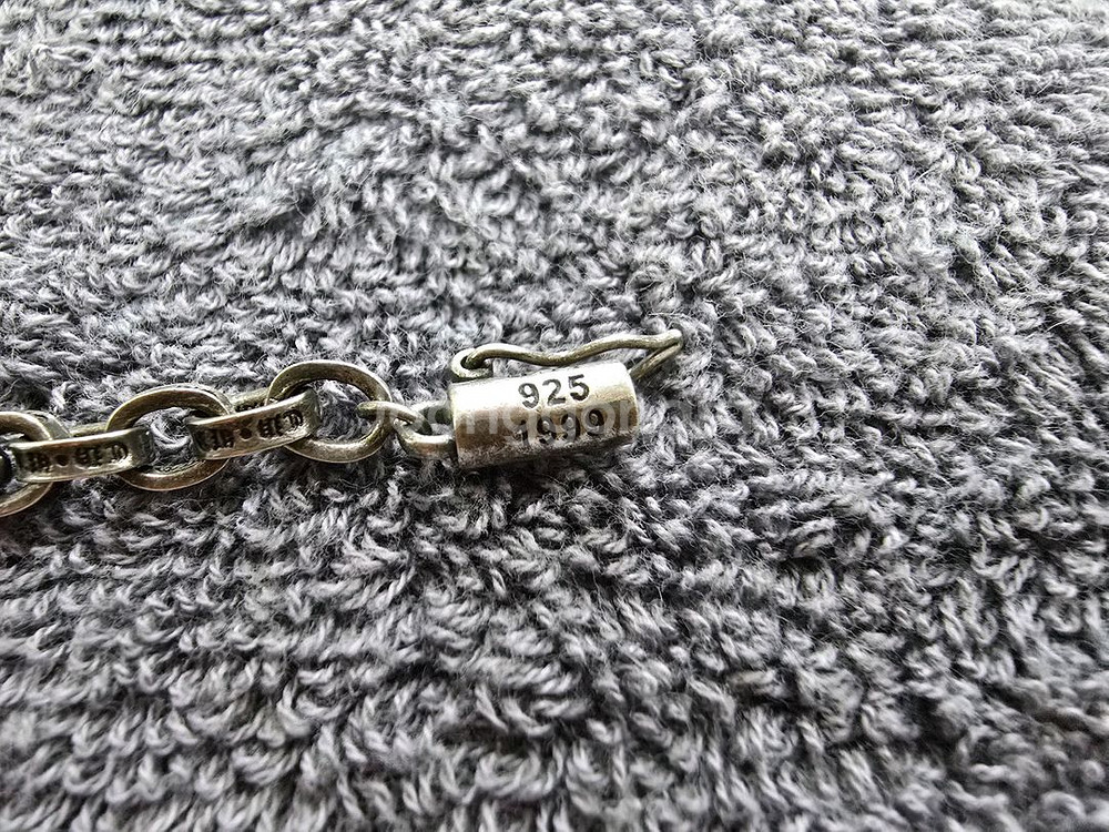 크롬 페이퍼 체인 925실버 목걸이 판매 합니다.--2