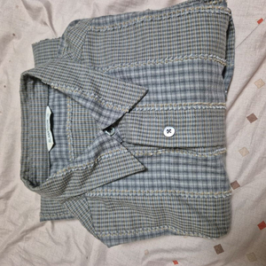 블랭크룸 테슬 체크 셔츠 스모키그레이 2사이즈