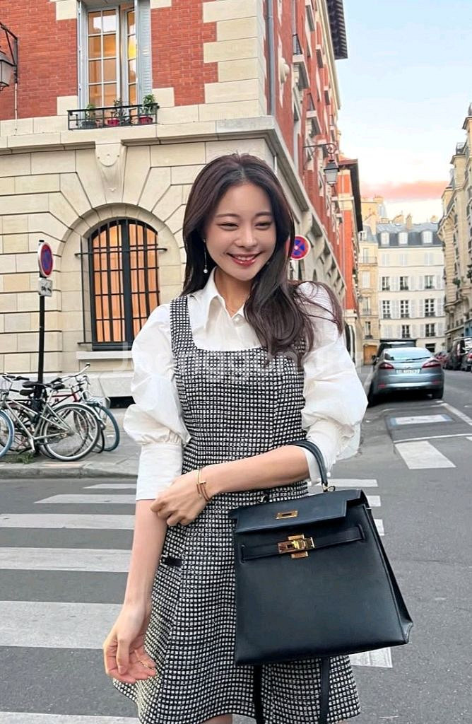 로아르 미니 원피스 / 로코코 블링 트위드원피스--2