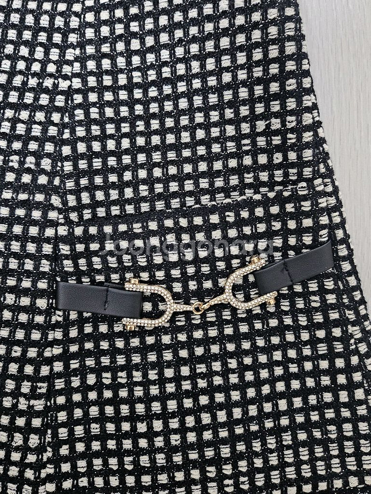 로아르 미니 원피스 / 로코코 블링 트위드원피스--6