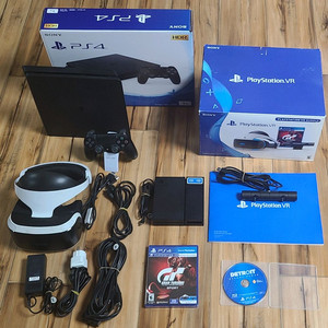 플스4 슬림1TB + PS4 VR세트 풀박스 판매