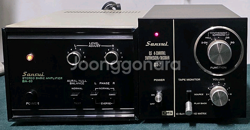 산수이 BA-60 파워/QSD-2 신디사이저(프리) 민트급--1