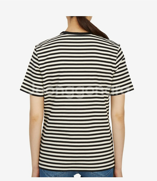 토리버치 tory burch 스트라이프 로고 티셔츠 S사이즈--2
