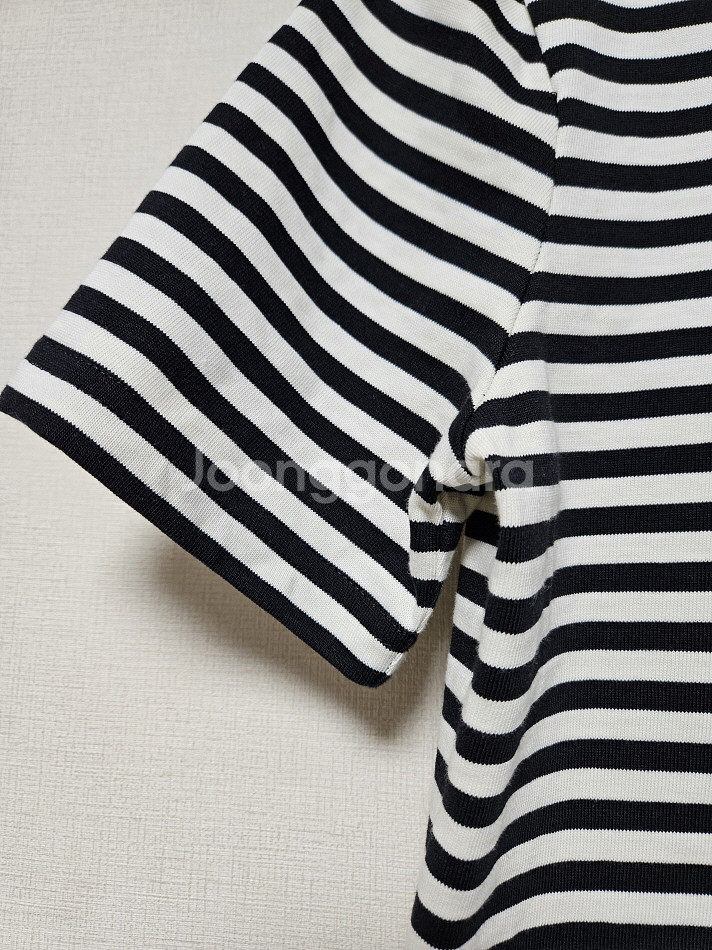 토리버치 tory burch 스트라이프 로고 티셔츠 S사이즈--5